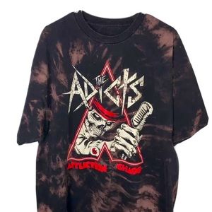 The Adicts Affliction Chaos Band TShirt BLEACH DYE